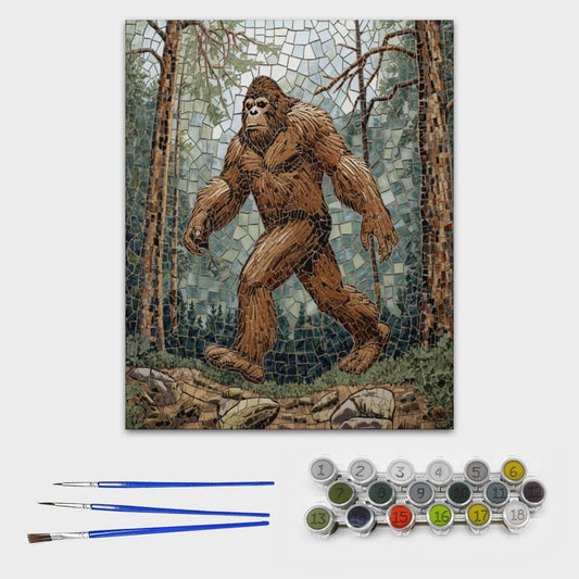 Mosaic Bigfoot Frameless Paint by Numbers Kit