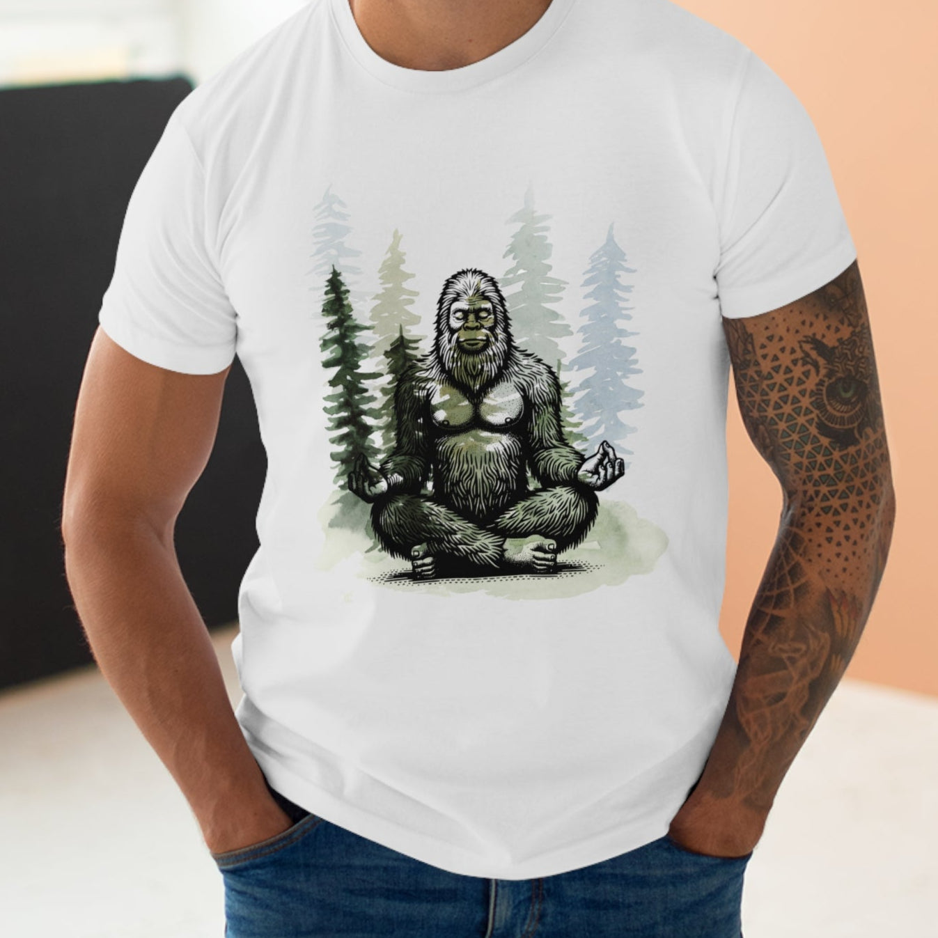 Bigfoot Zen T-shirt - Men's T Shirt