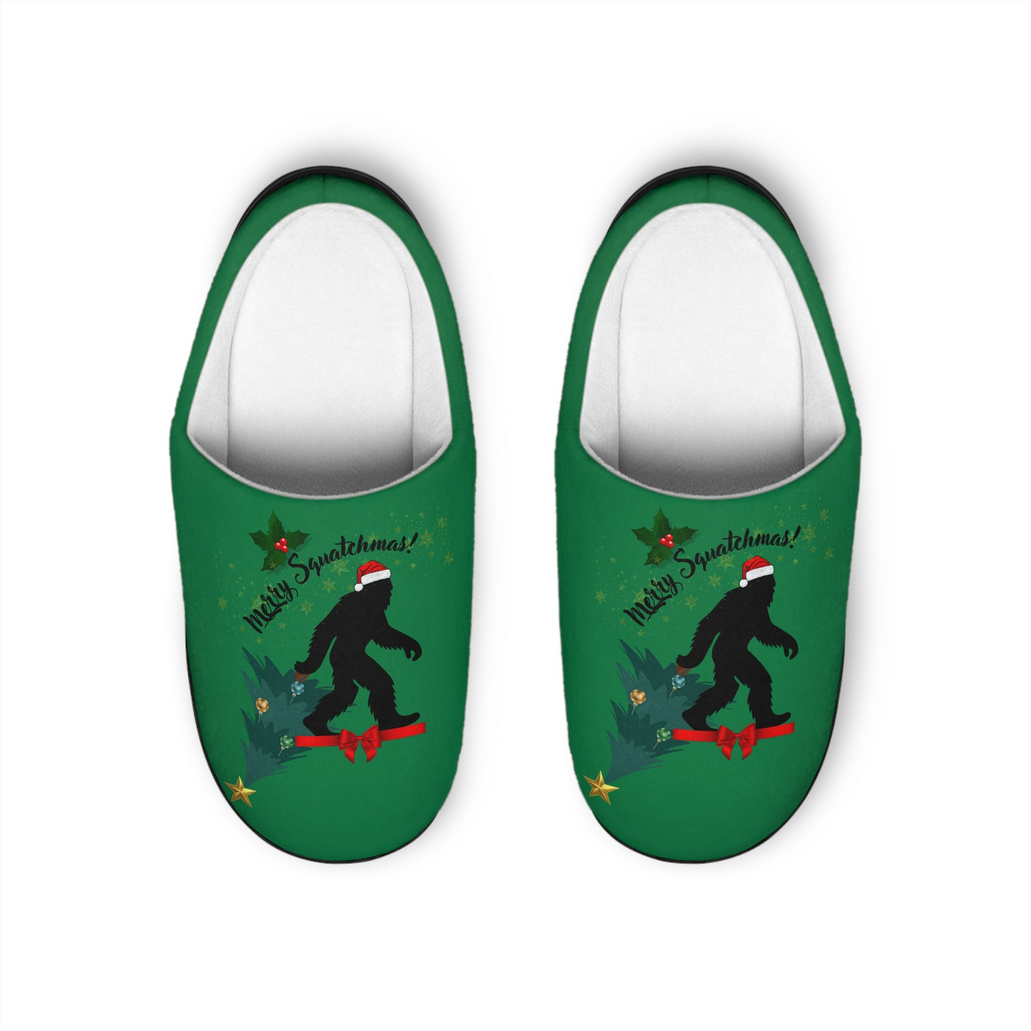 Merry Squatchmas - Men's Slippers