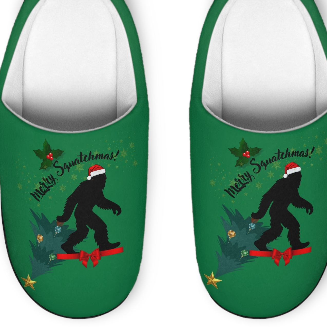 Merry Squatchmas - Men's Slippers