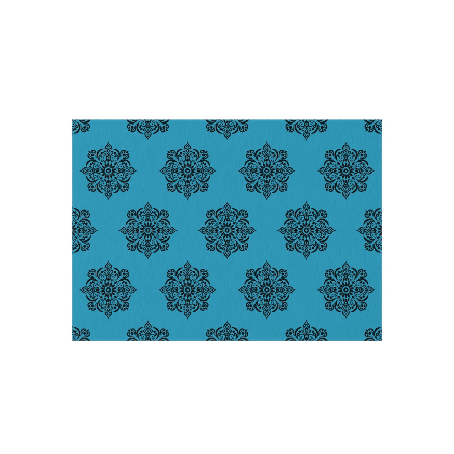 Medallion Blue Outdoor Rug