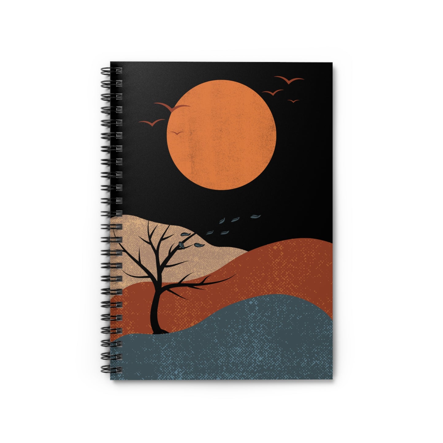 Orange Sunset Spiral Notebook - Ruled Line