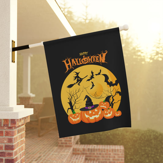 Happy Halloween Witches Moon - Garden & House Banner