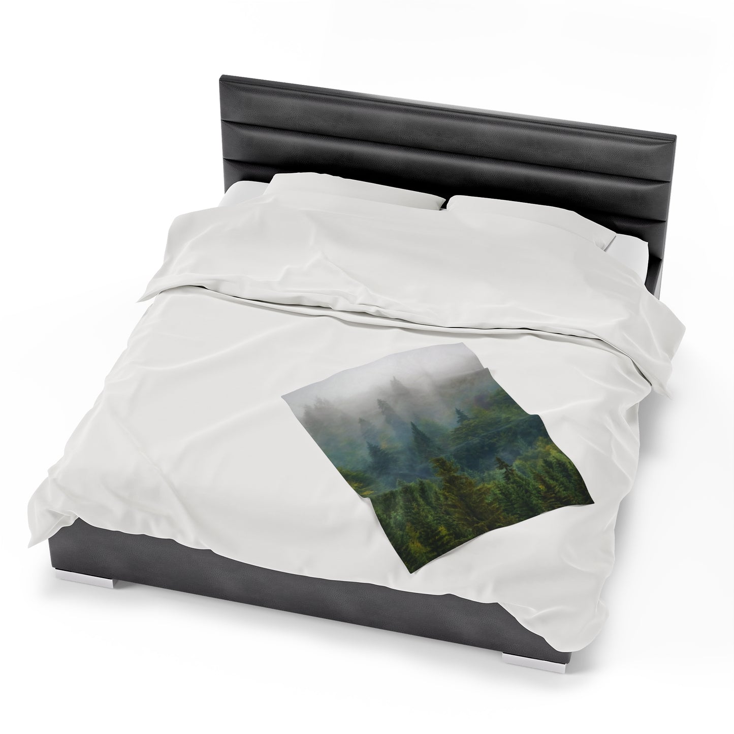 Fog Mountain Velveteen Plush Blanket