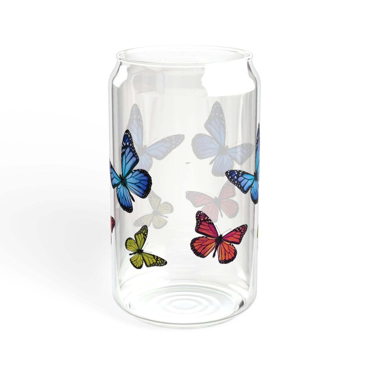 Butterfly Sipper Glass, 16oz