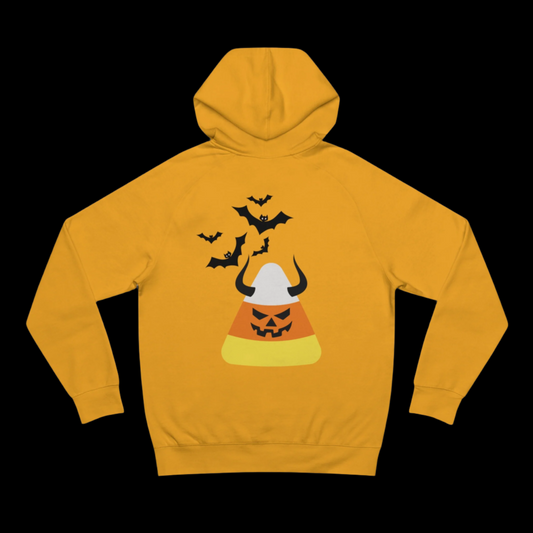 Candy Corn Bat Attack - Unisex Hooded Sweatshirt, Made in US