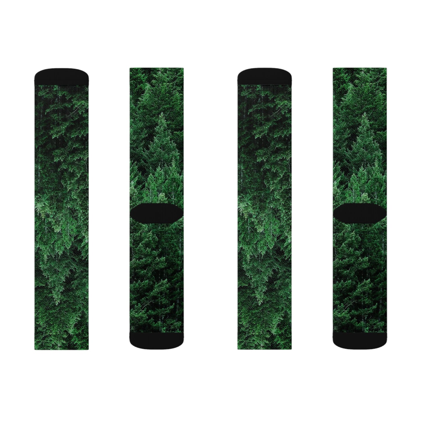 Forest Trees Sublimation Socks