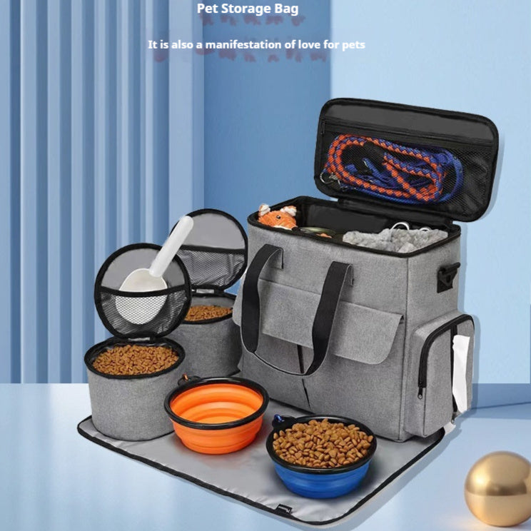 Pet Travel Bag Kit - Convenient Large-Capacity