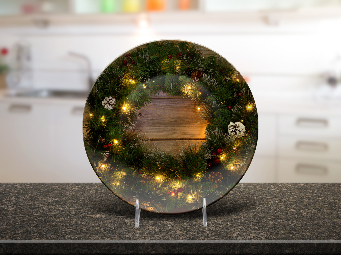 Rustic Wreath Plate