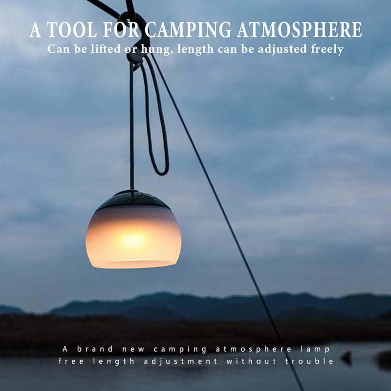 Camping Tent Light with Hook 4 Mode Adjustable LED Light Portable Outdoor Lantern Rechargeable LED Tent Lantern for Fishing Camp
