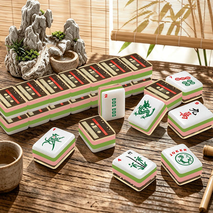 4 Layer Mahjong Tiles Set - Multiple Styles Available