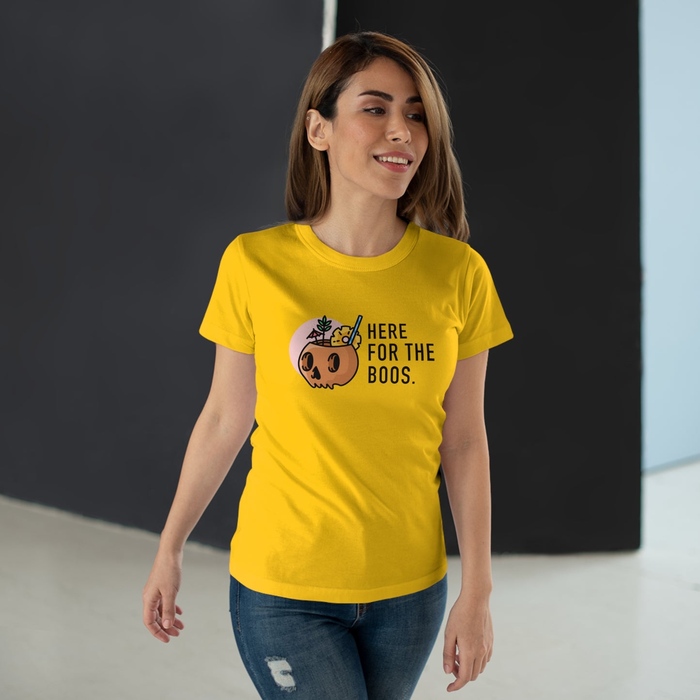 Here For The Boos - Women’s Maple Tee