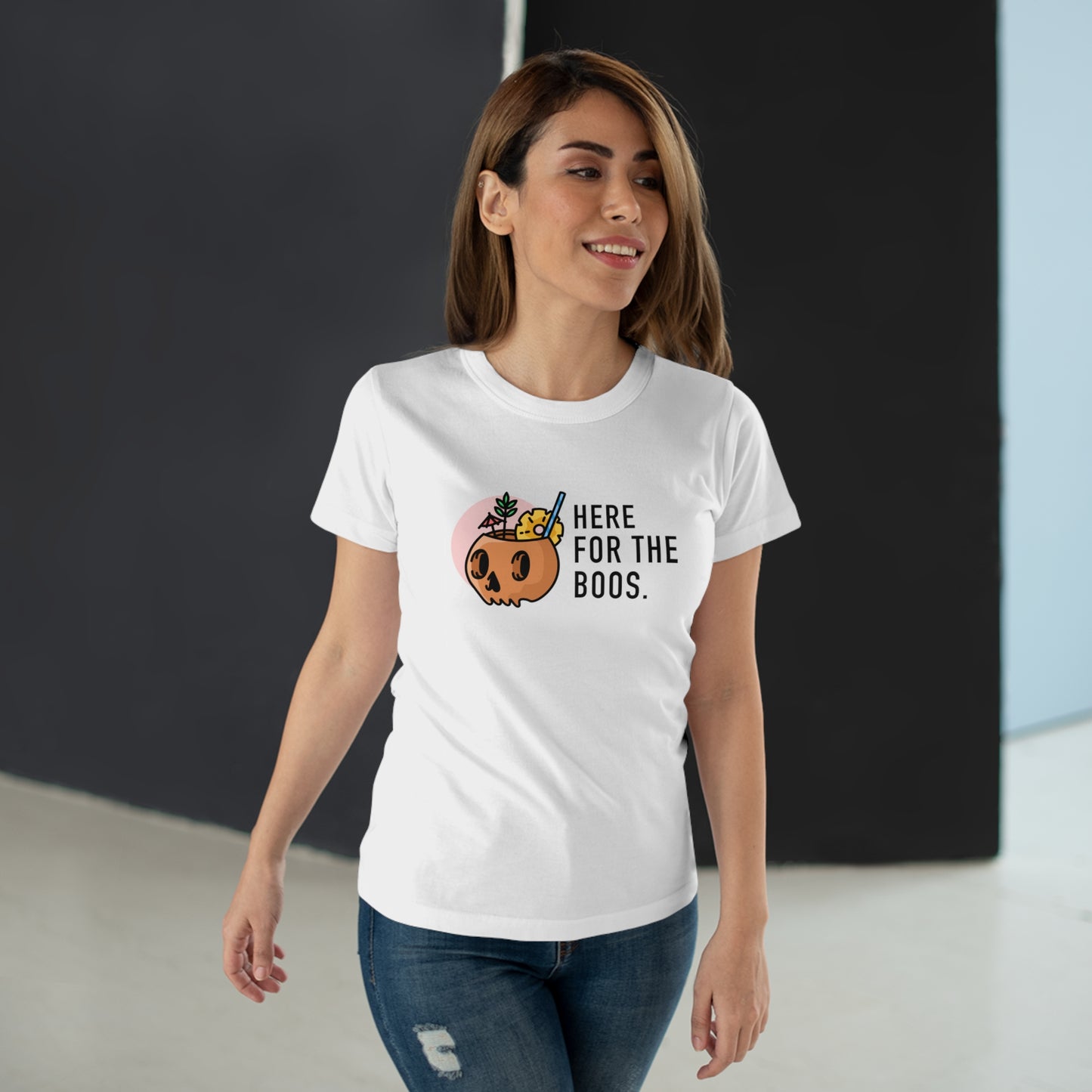 Here For The Boos - Women’s Maple Tee