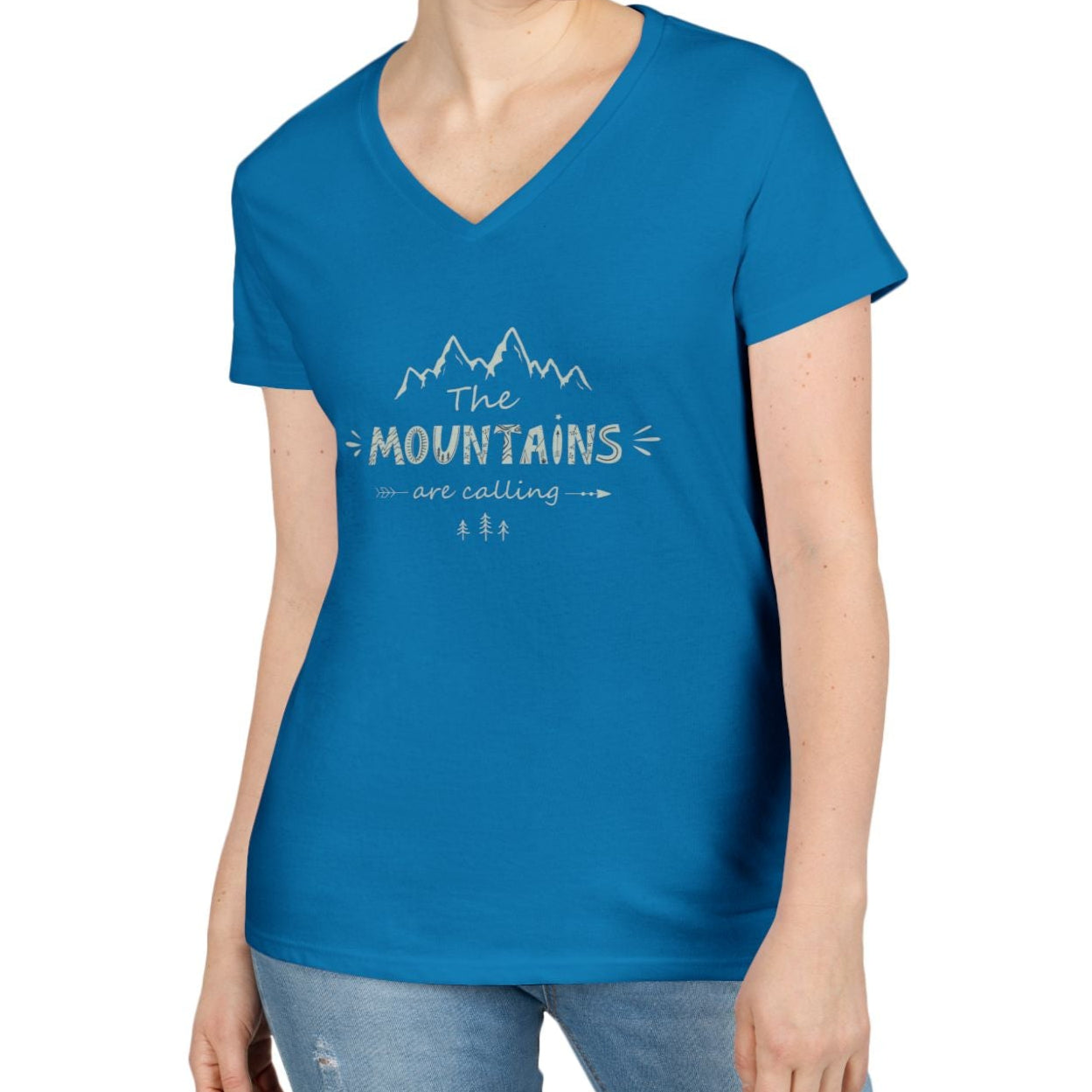 Mountains V-Neck T-Shirt
