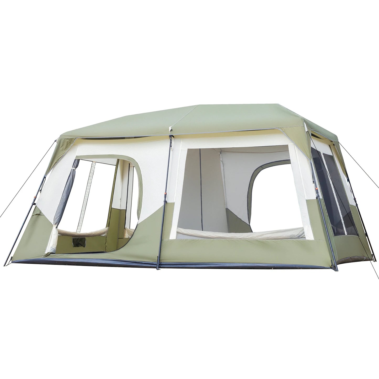 10 Person Camping Tent with Rainfly & Windproof with Carry Bag