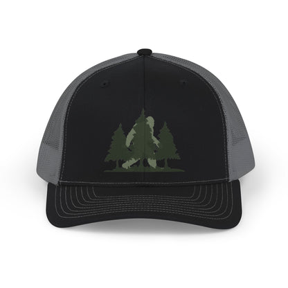 Trucker Cap — Forest Bigfoot Silhouette Snapback