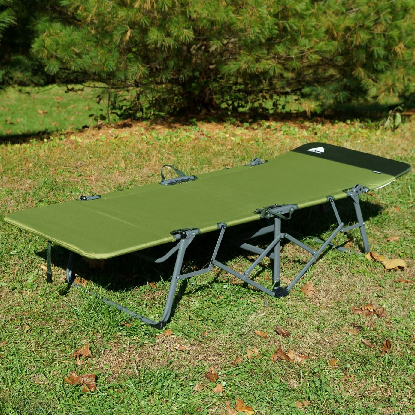 Adult Quick Fold Speedy Camp Cot, Green, 79"X 33" X 16"