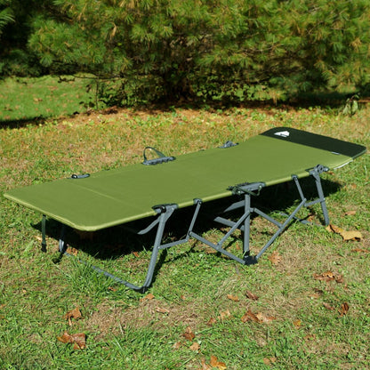 Adult Quick Fold Speedy Camp Cot, Green, 79"X 33" X 16"