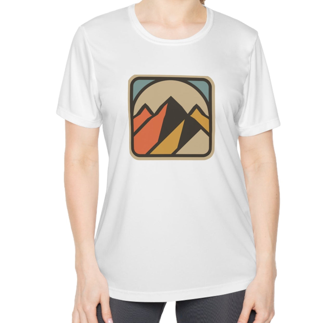 Retro Mountain Range Women’s Graphic T‑Shirt