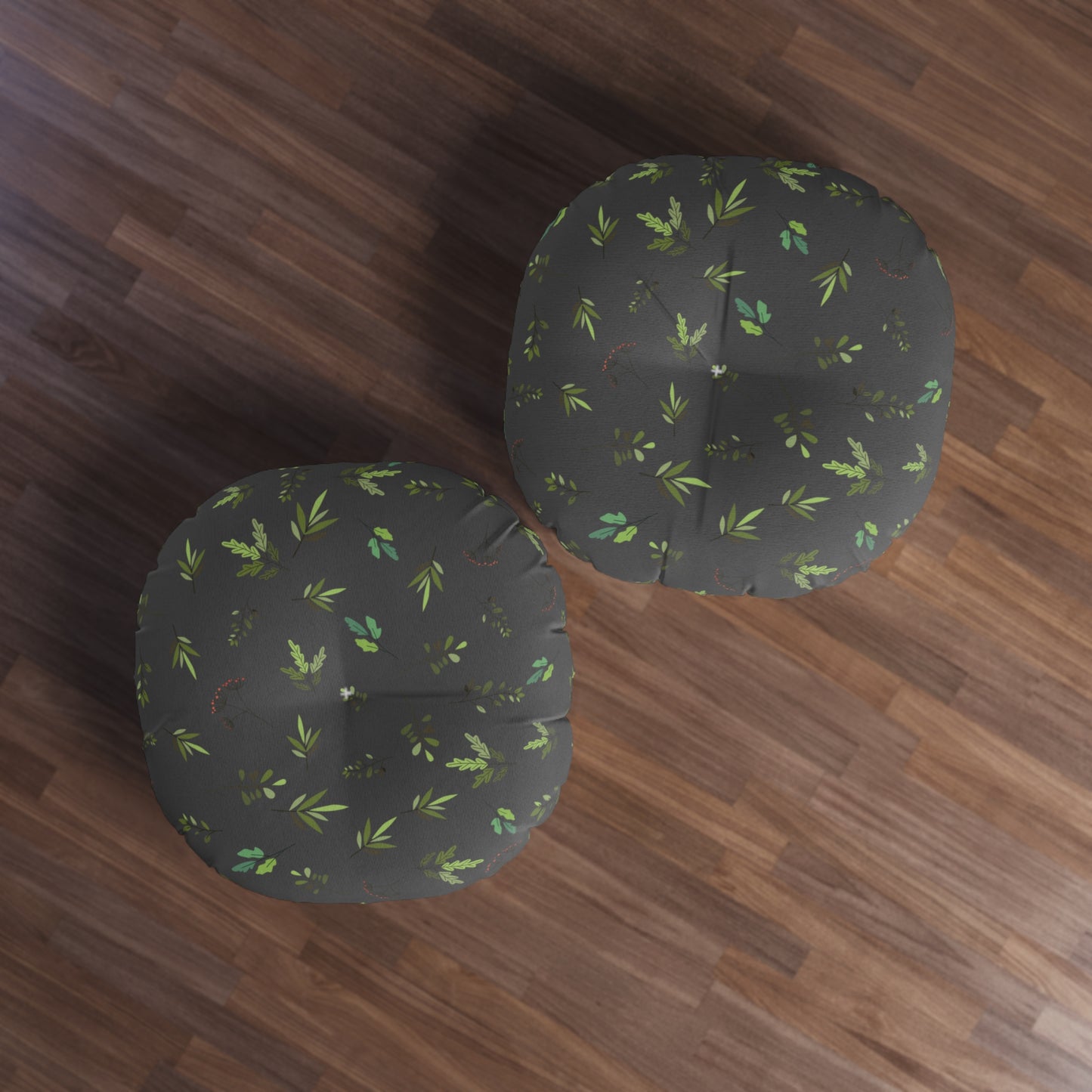 Green Leaves Floor Pillow