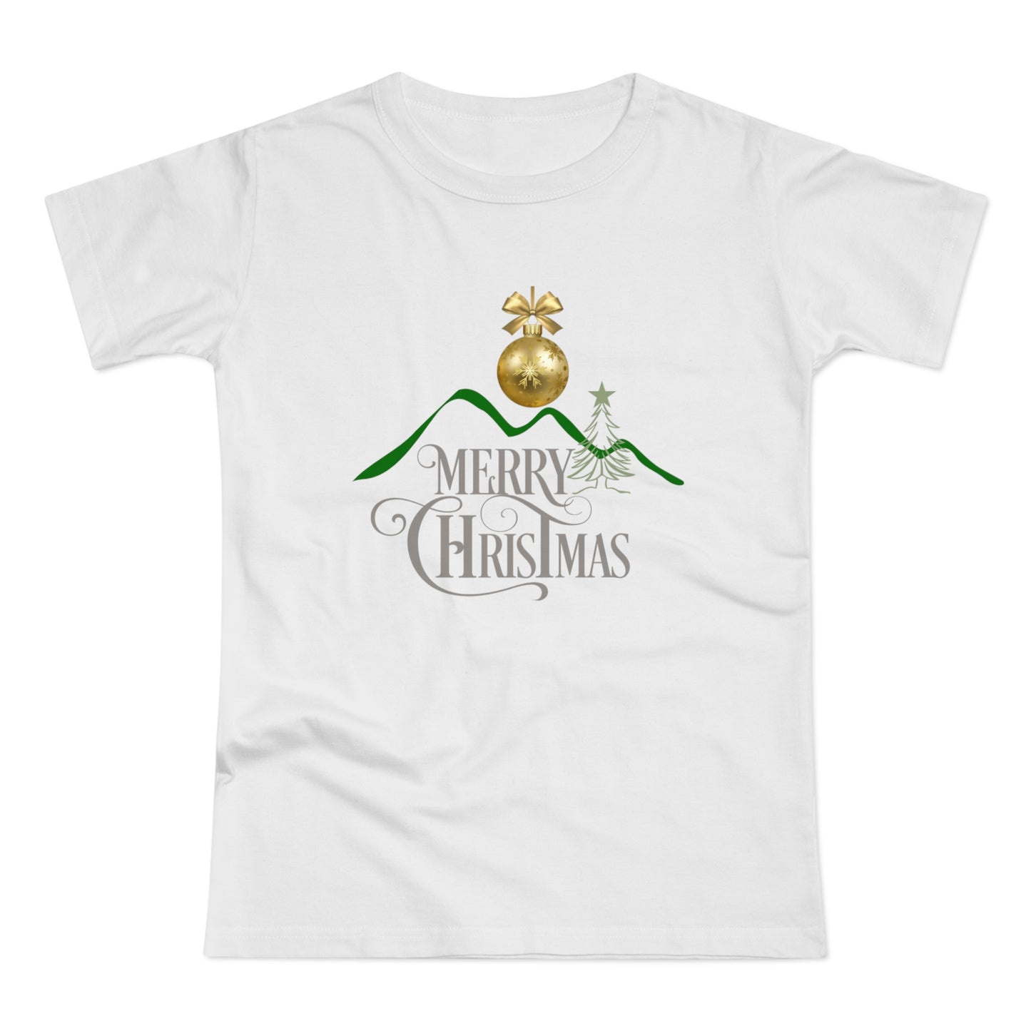 Merry Christmas Mountain Top Women's T-shirt