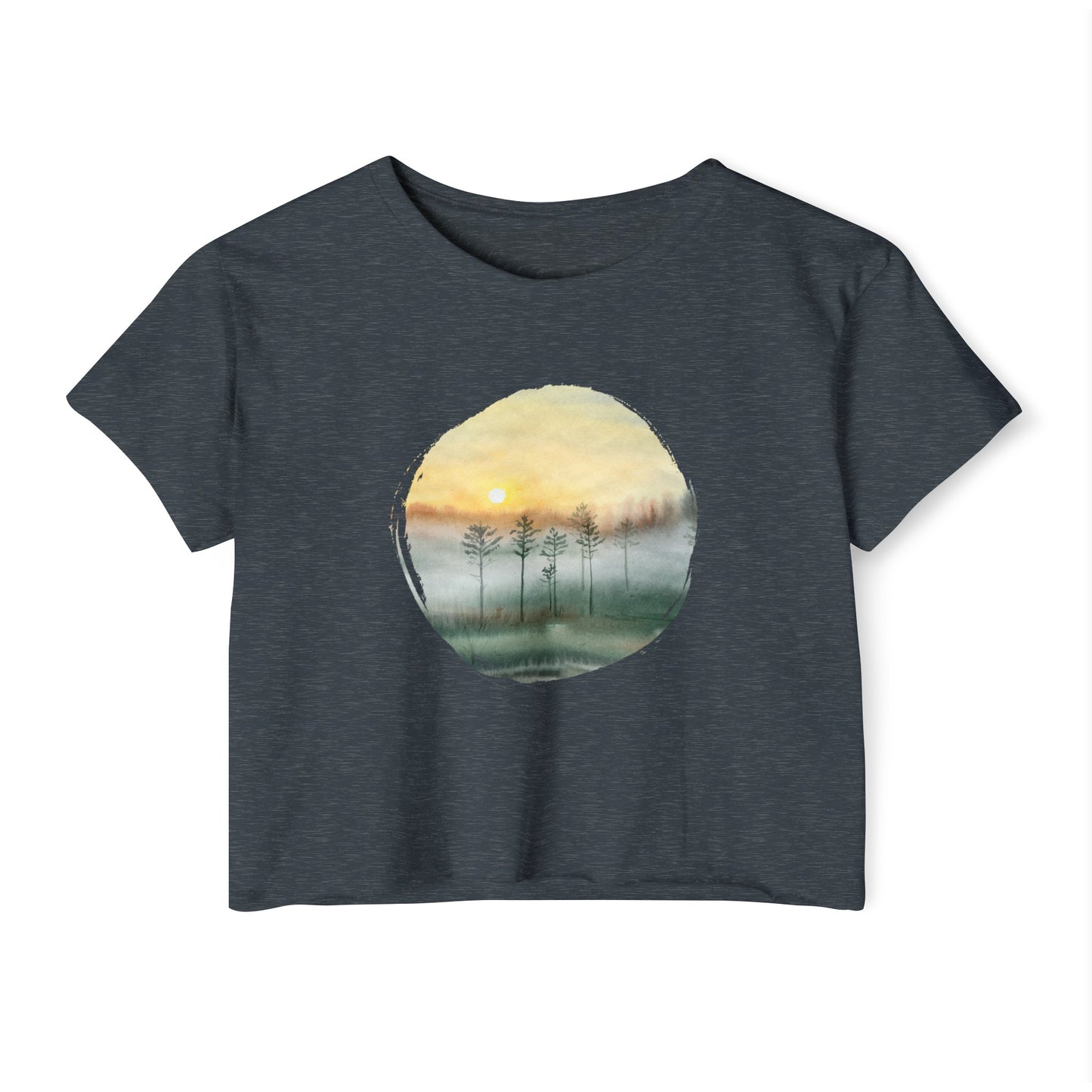 Cloudy Trees Women’s Crop Top