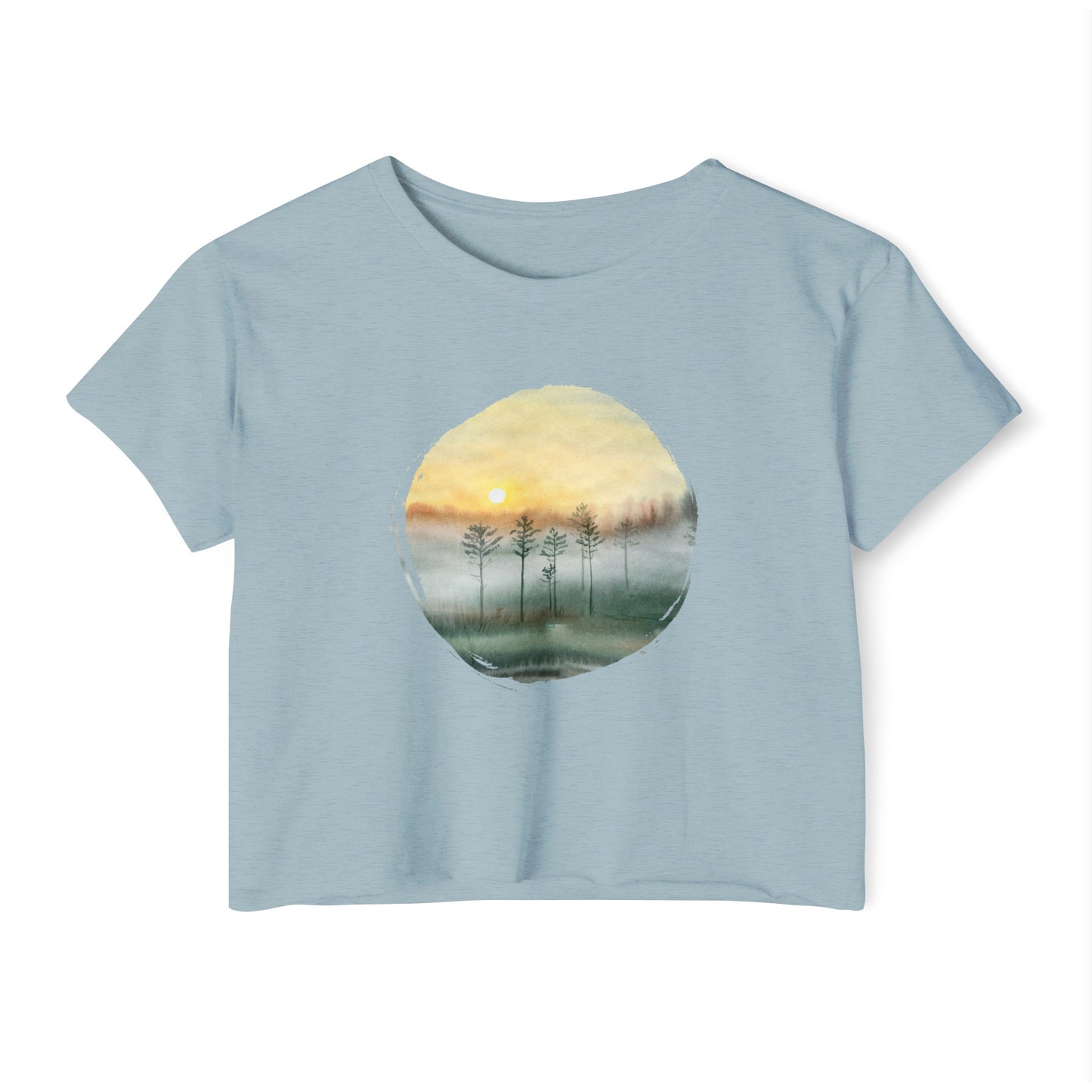 Cloudy Trees Women’s Crop Top