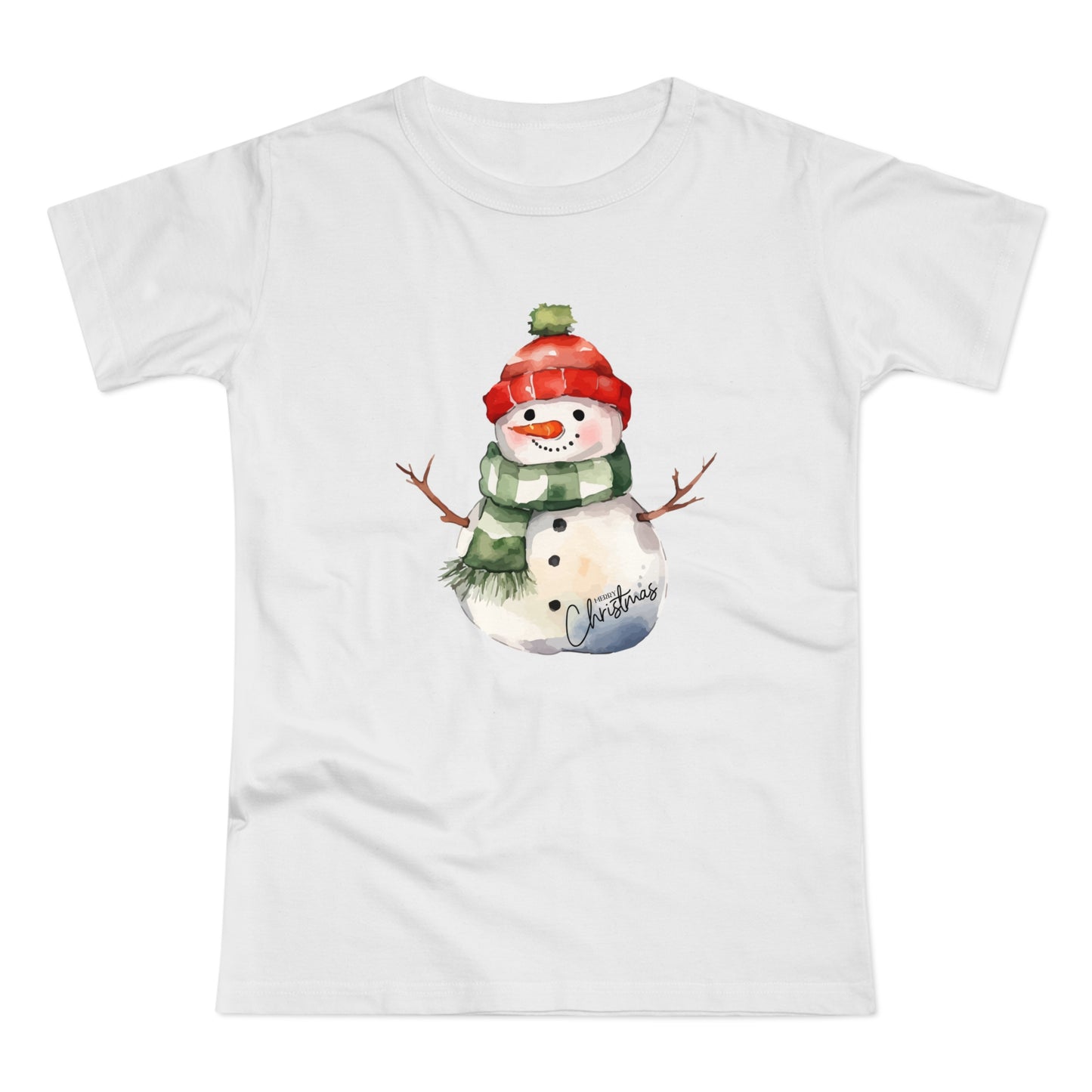 Merry Christmas Snowman Top Women's T-shirt