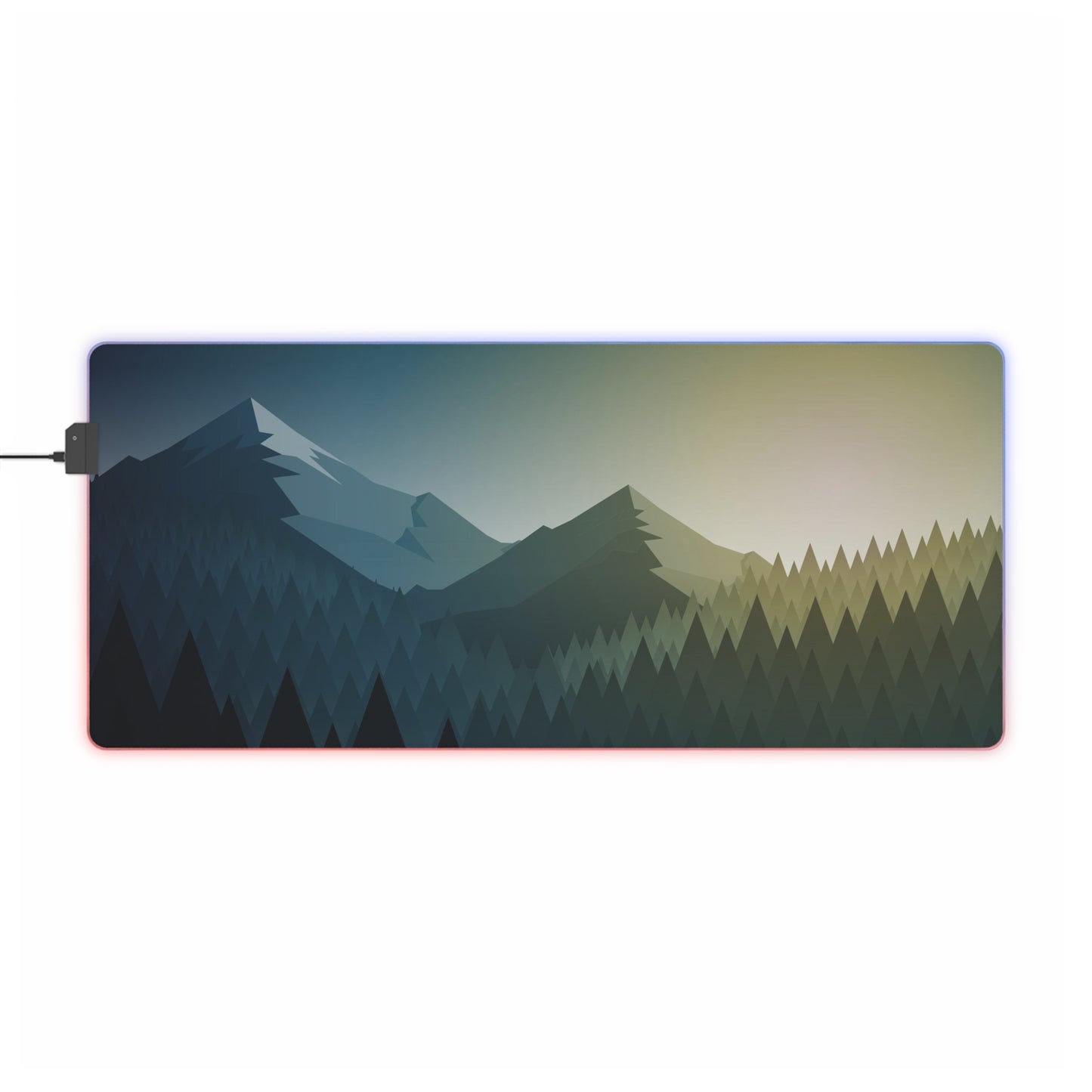 Blue Mountain LED Gaming Mouse Pad