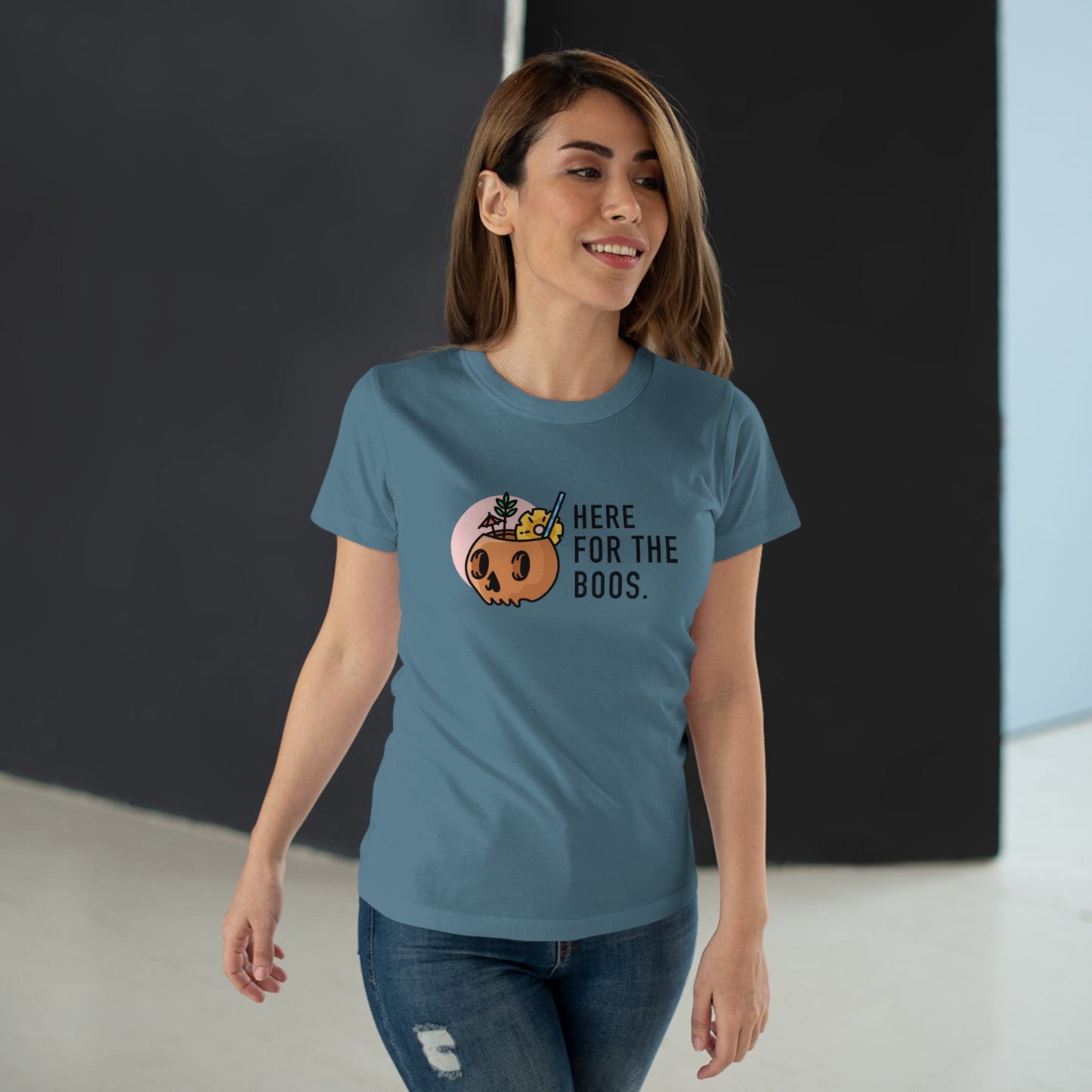 Here For The Boos - Women’s Maple Tee