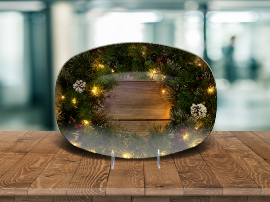 Rustic Wreath Platter