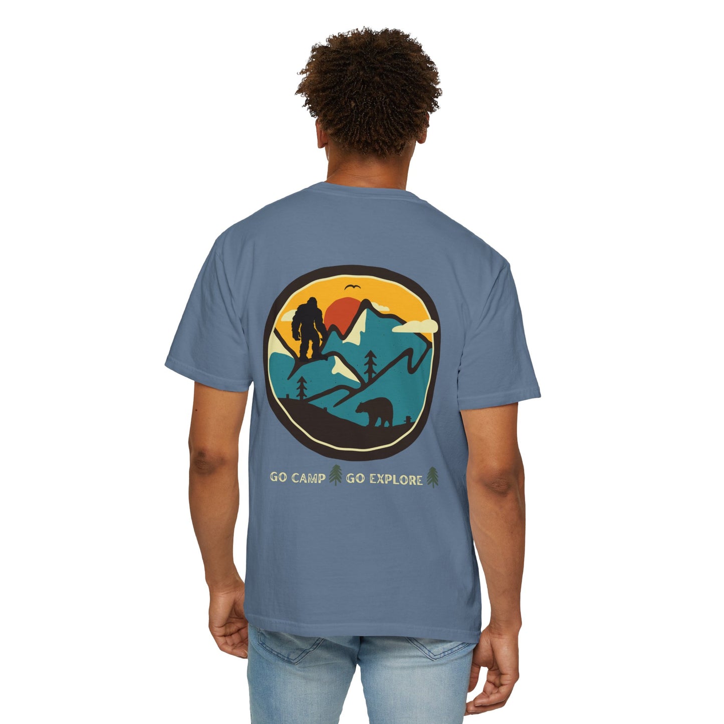 Bigfoot In the Mountains Unisex T-shirt