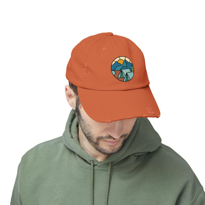 Let's Camp - Distressed Cap