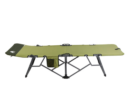 Adult Quick Fold Speedy Camp Cot, Green, 79"X 33" X 16"