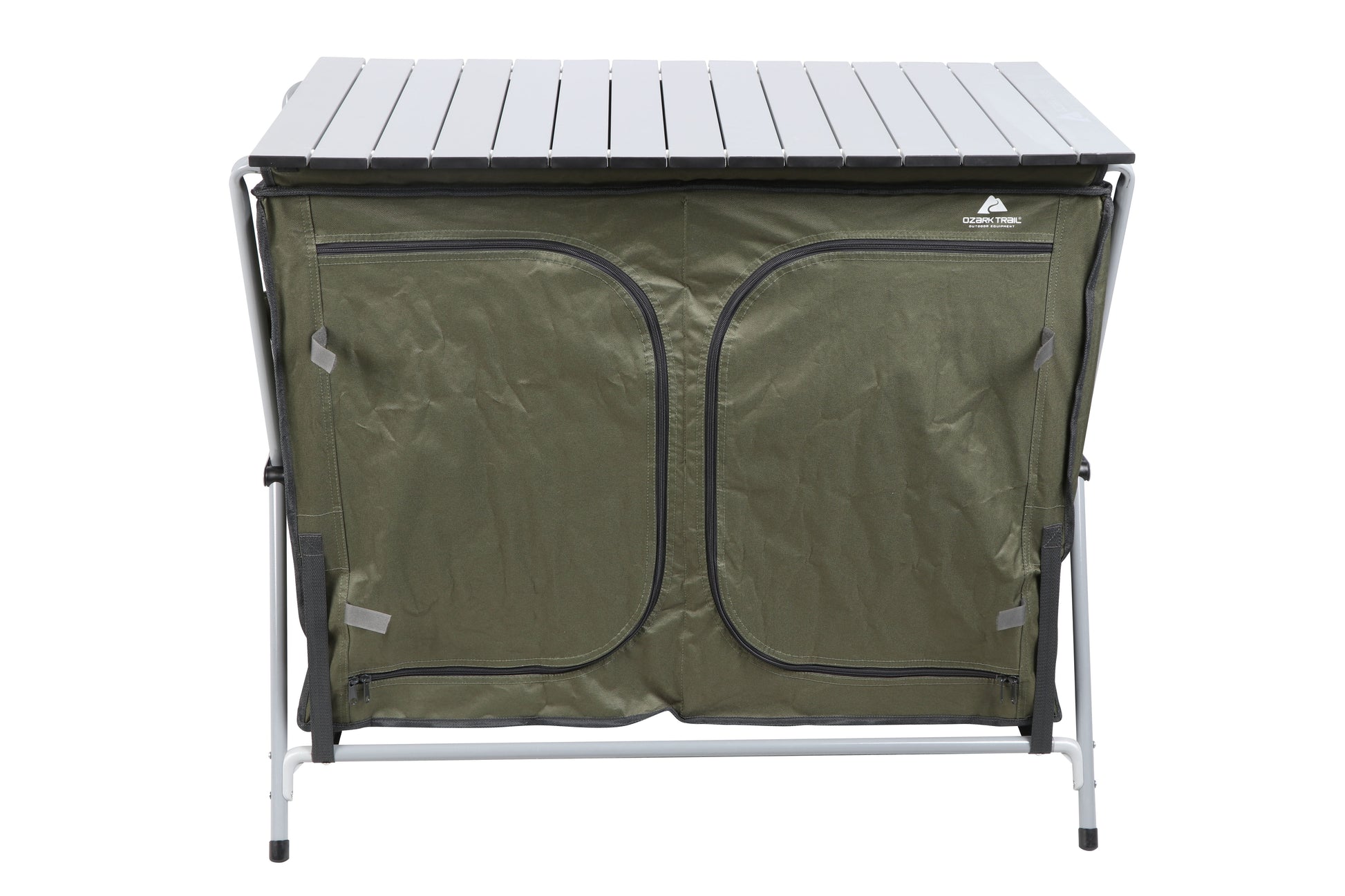 Camping Table, Gray, 34.2"Wx19.6"Dx31.5"H, New