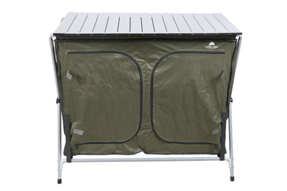 Camping Table, Gray, 34.2"Wx19.6"Dx31.5"H, New