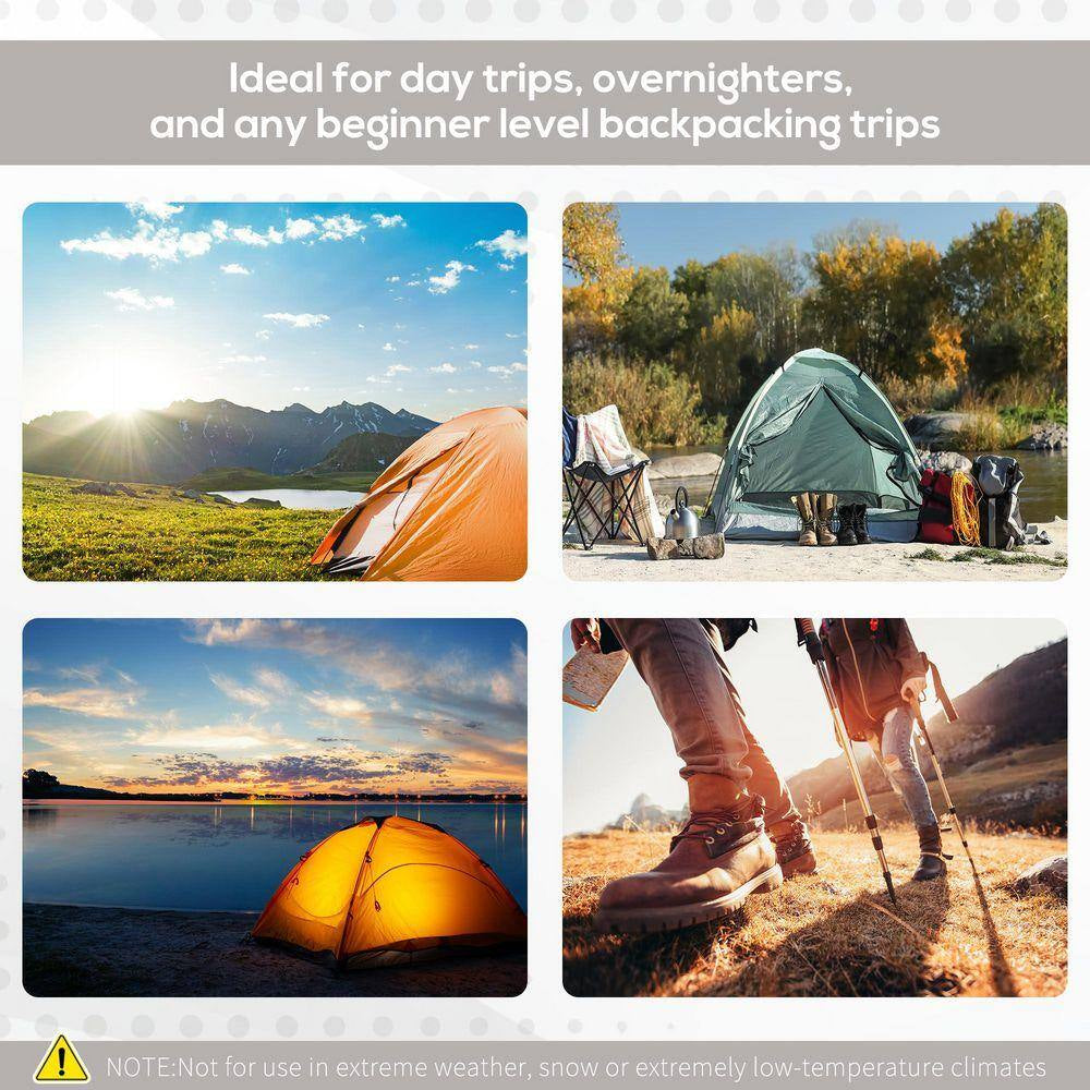 6.9 Ft. X 6.9 Ft. Brown Pop up Camping Tent Canopy, Portable Instant Tent with Rainfly, Carry Bag, Windows and Doors