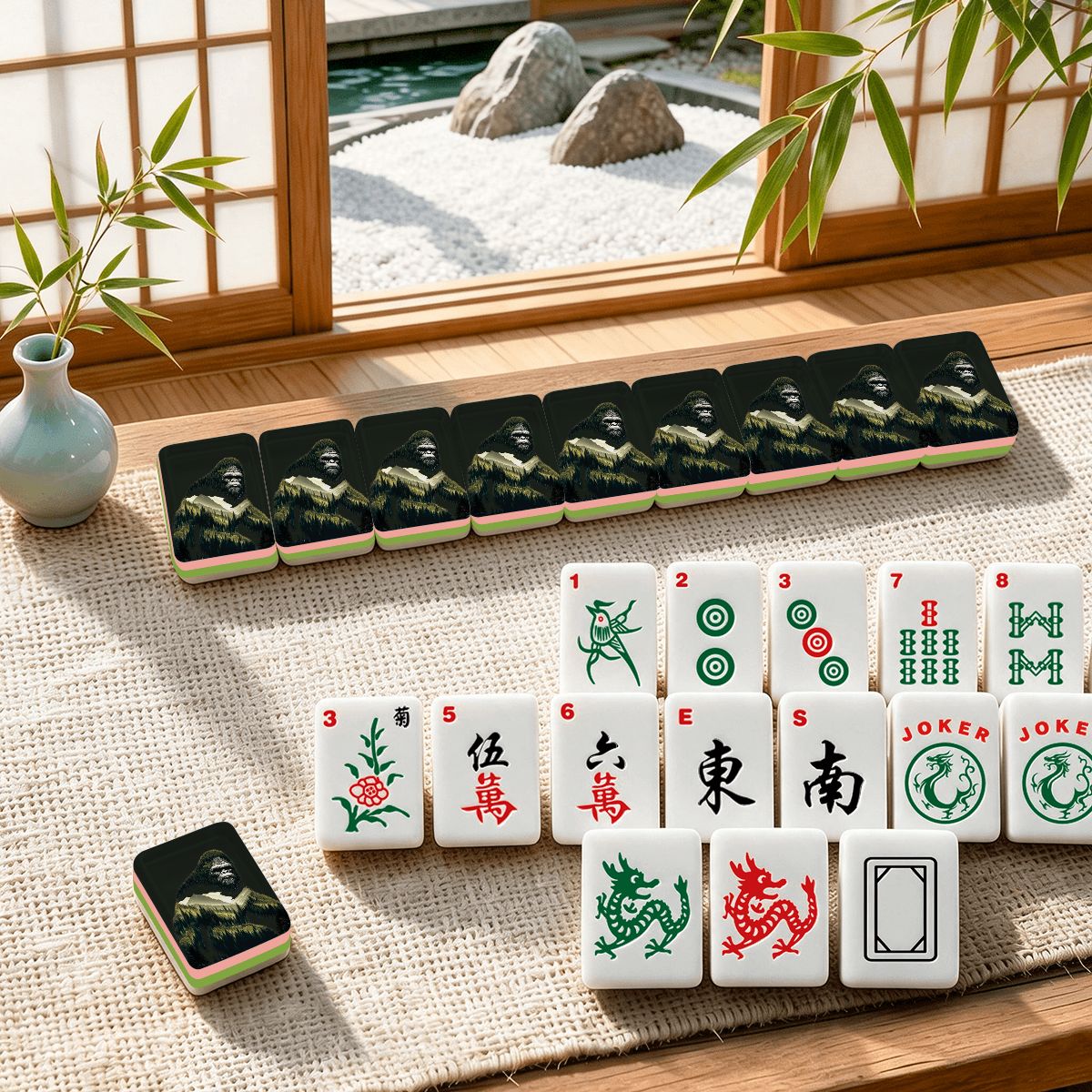 4 Layer Mahjong Tiles Set - Multiple Style Available