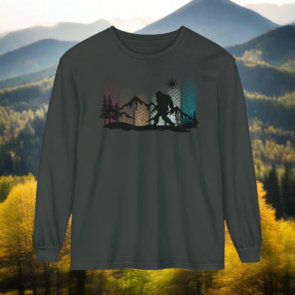 Bigfoot In the Woods - Long Sleeve Shirt