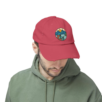 Let's Camp - Distressed Cap