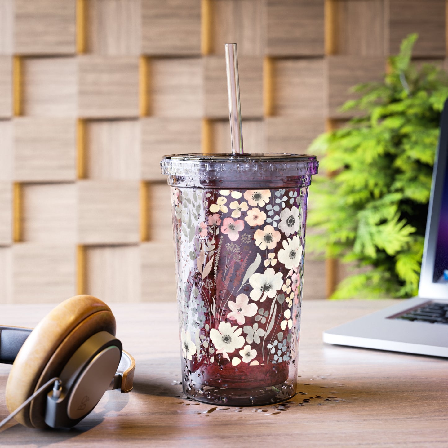 Pretty Petals Acrylic Cup