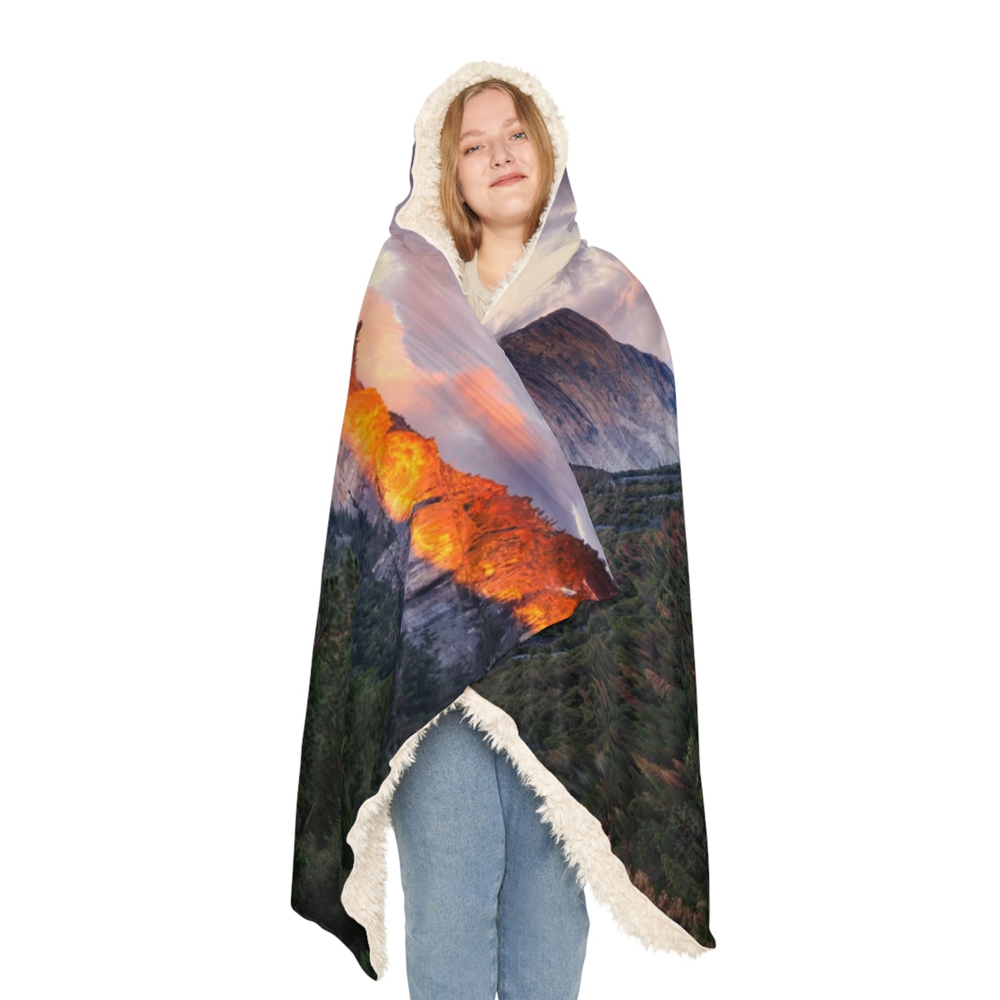 Mountain Sunset Snuggle Blanket