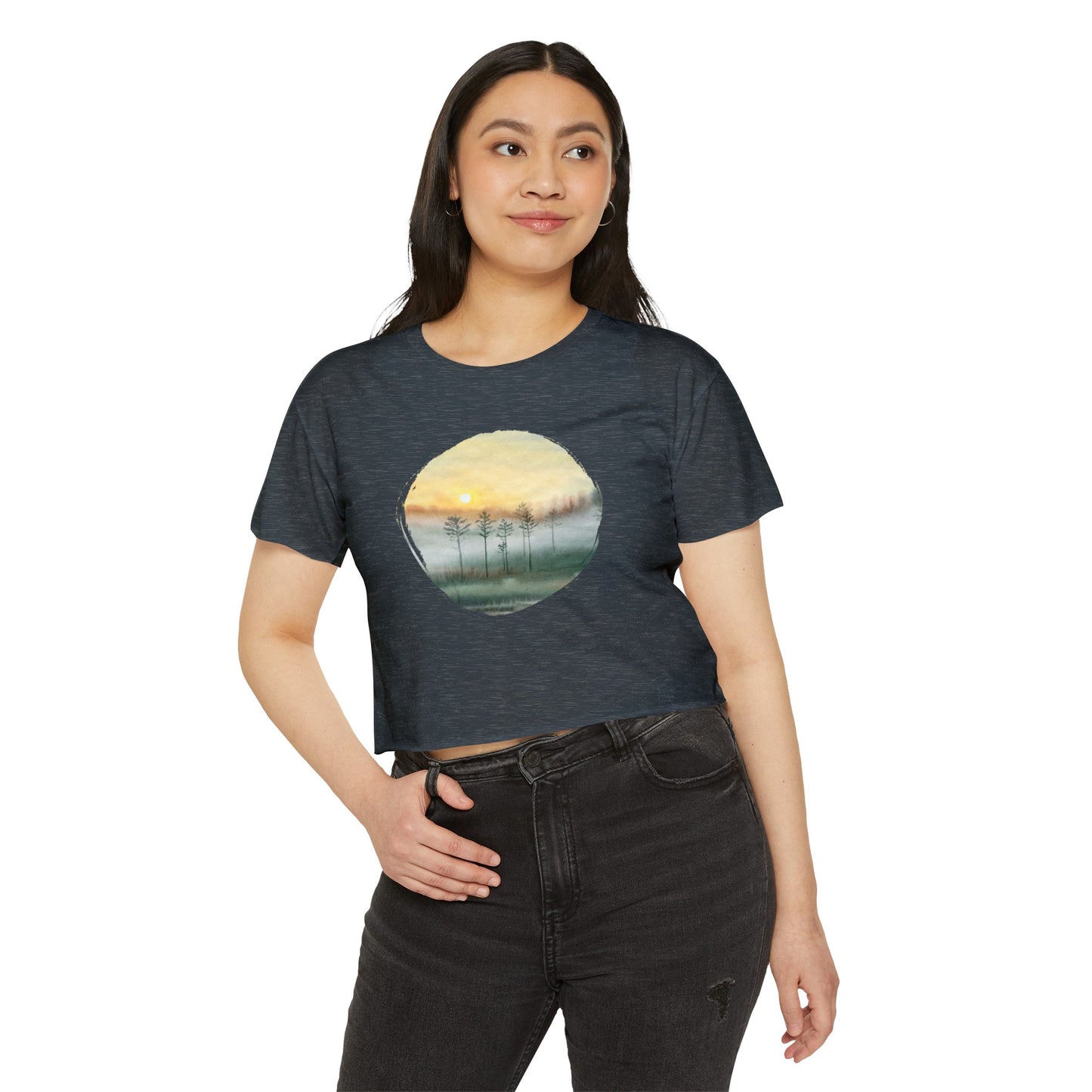 Cloudy Trees Women’s Crop Top