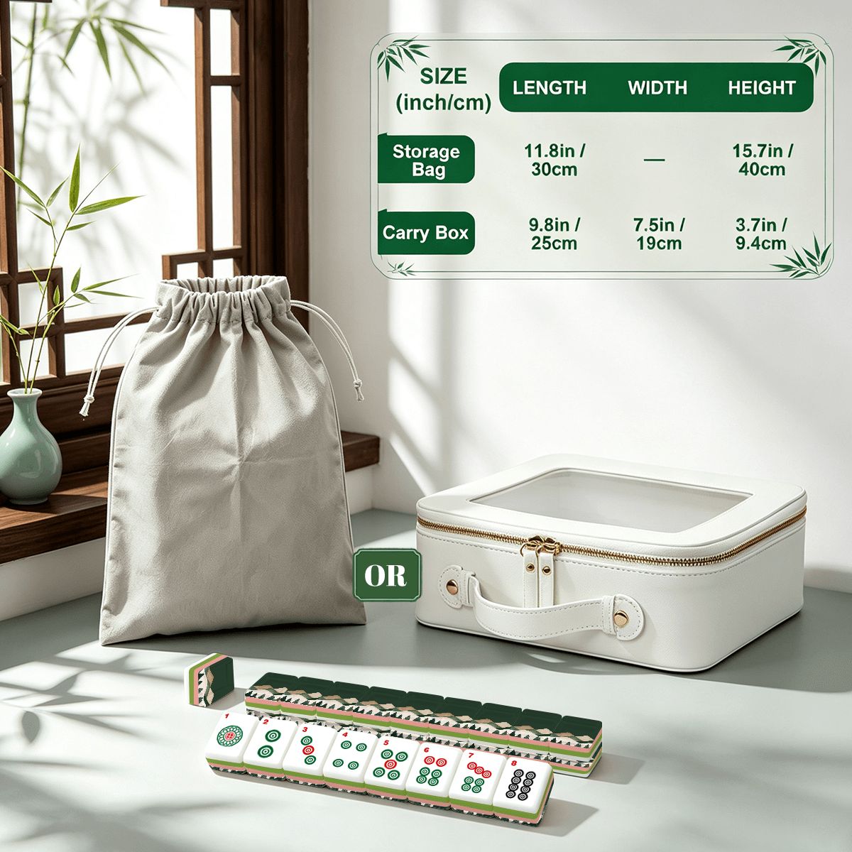 4 Layer Mahjong Tiles Set - Multiple Styles Available