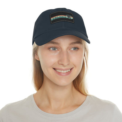 Bigfoot Believe - Hat with Leather Rectangle Patch