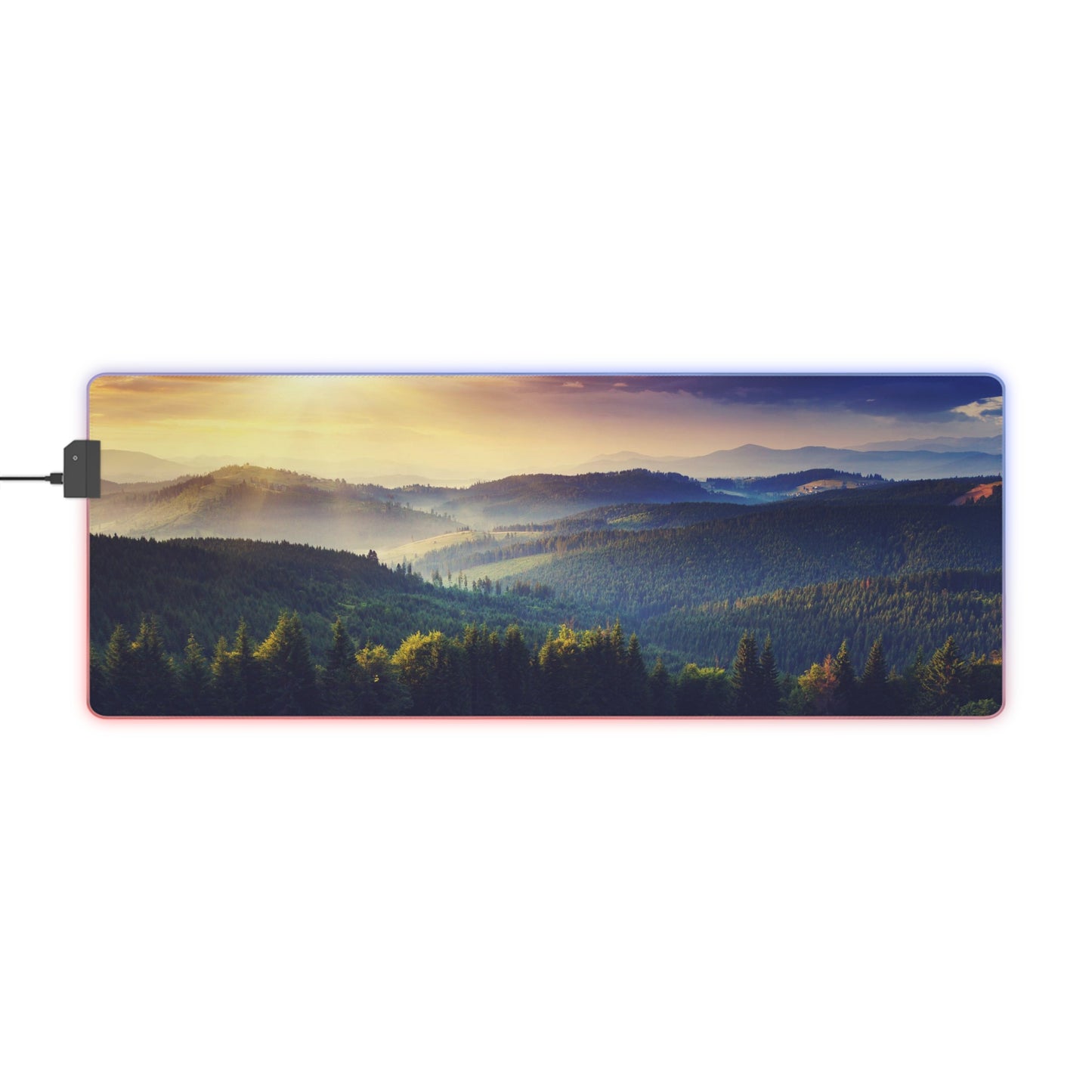 Sunset in the Mountains LED Gaming Mouse Pad