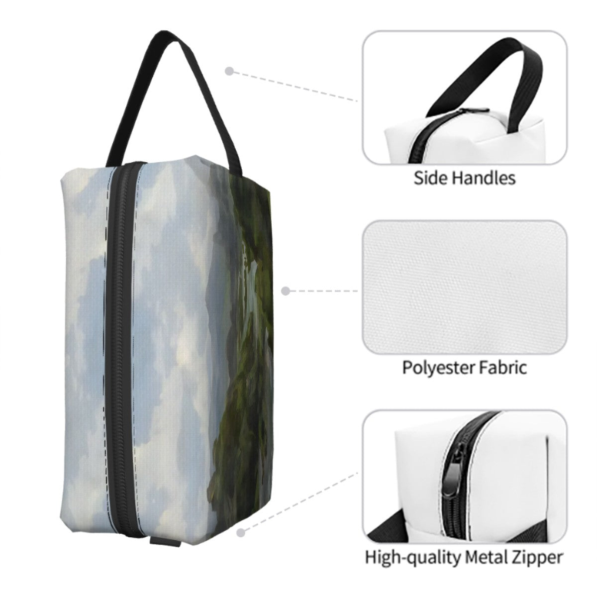 Painted Mountain Travel Toiletry Bag