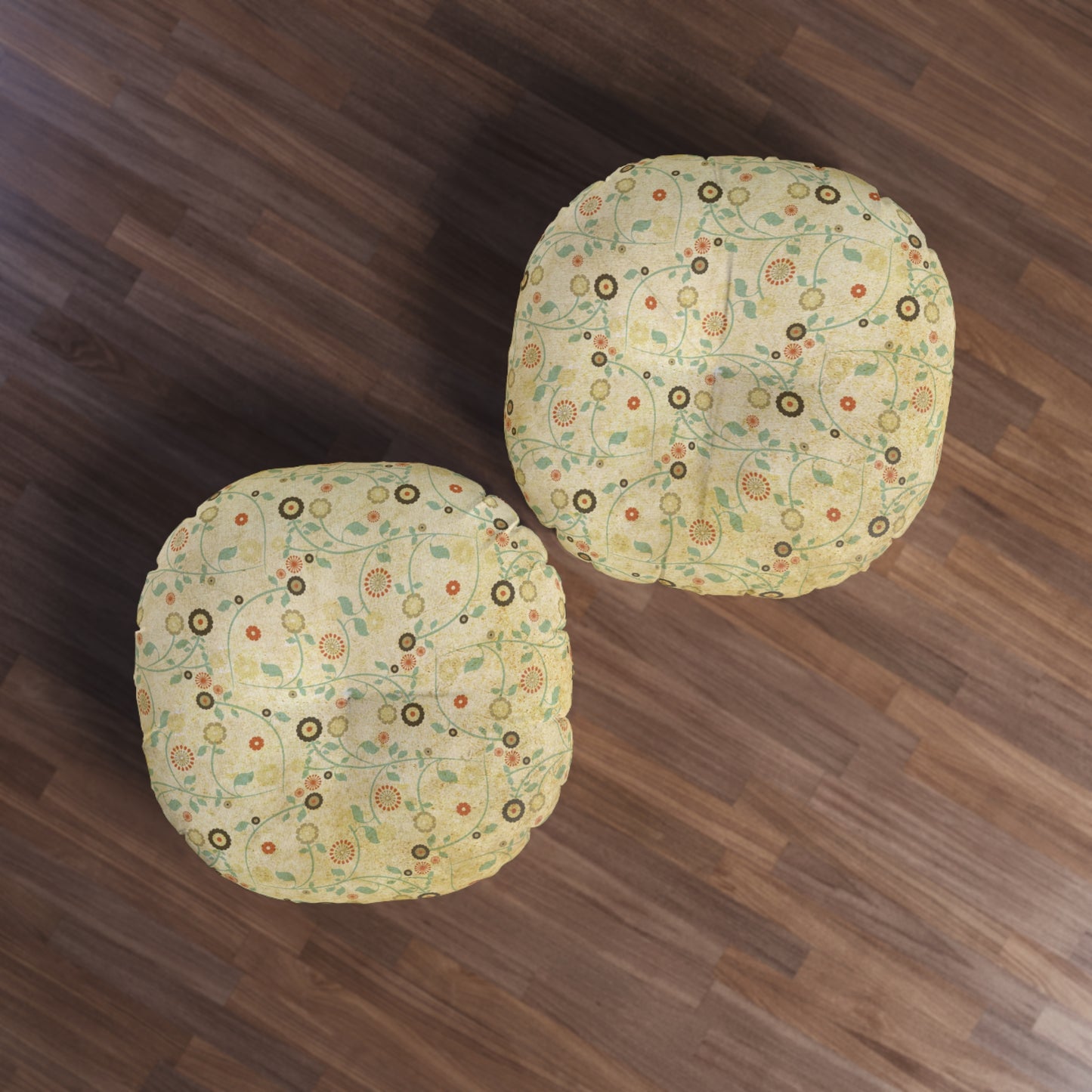 Vintage Days Tufted Floor Pillow, Round