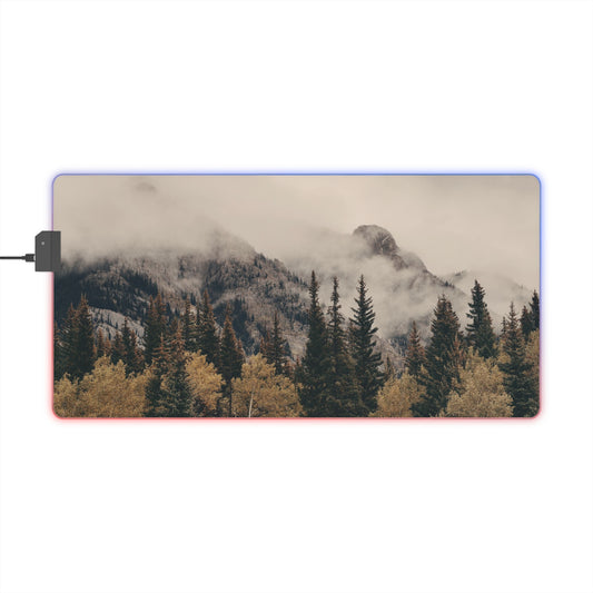 Gaming Mouse Pad - Fog Mountain LED Design