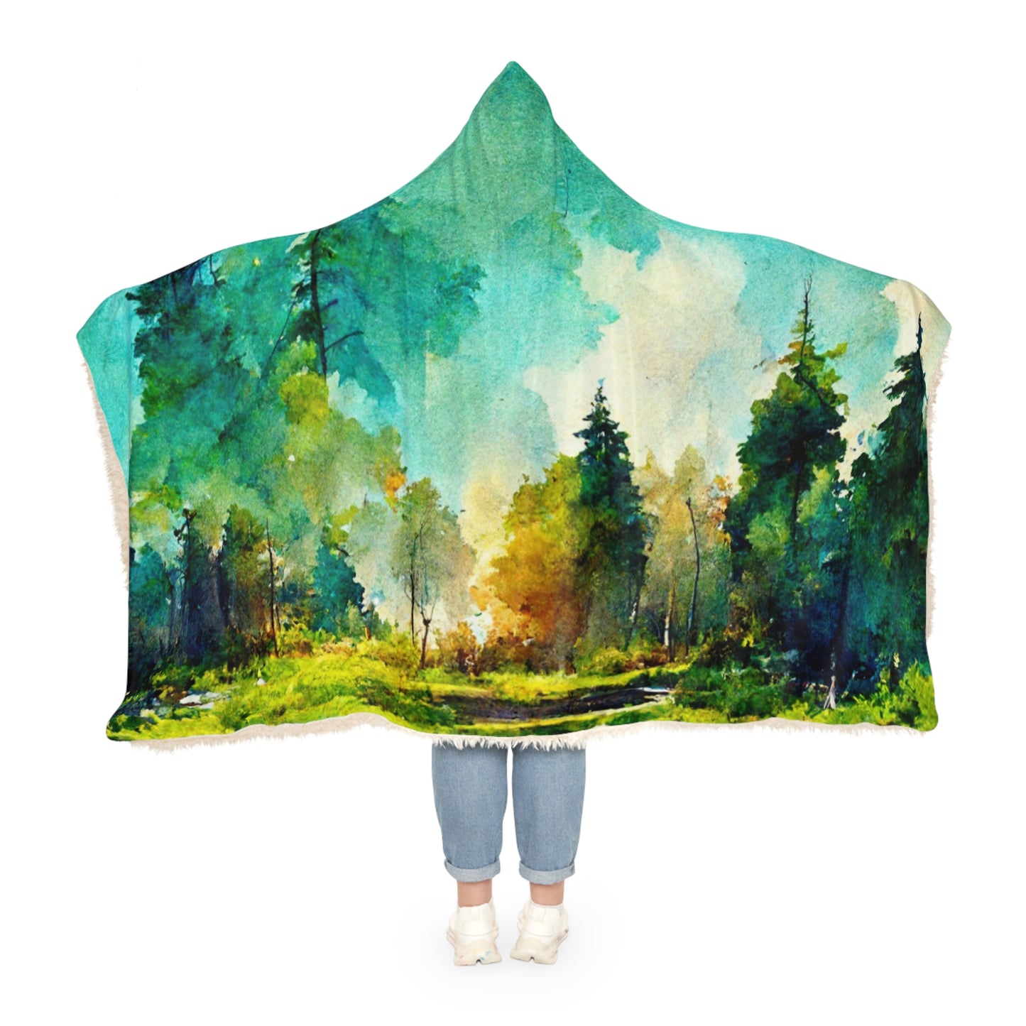 Watercolor Mountain - Snuggle Blanket